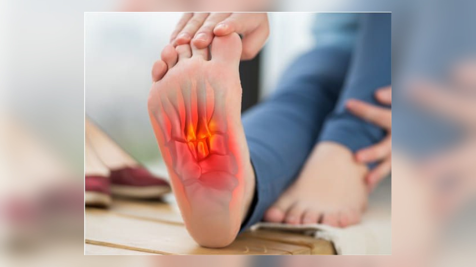 Fotografía de dolor en la planta del pie relacionada con el uso de plantillas Akusoli